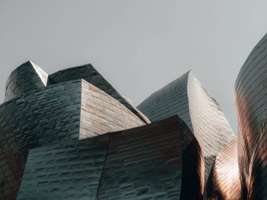 Guggenheim Müzesi 'nin mimarisi: kavislerin ve çizgilerin çarpıcı bir birleşimi, büyüleyici şekilleriyle büyüleyen sanatsal bir başyapıt.
