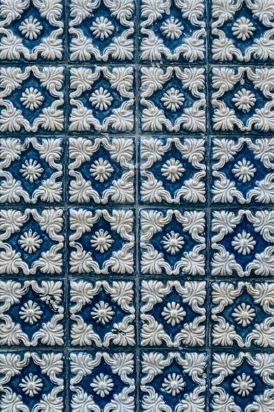Picturesque Streets Oporto Portugal Adorned Intricate Blue White Tile Patterns — Stock Photo, Image