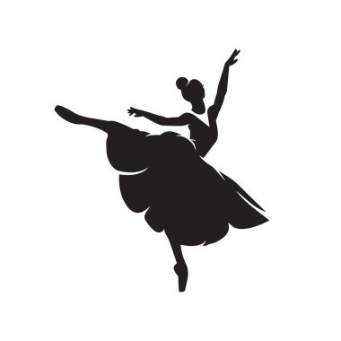 Siluet balerinleri, dans eden kadınlar, klasik dansçıların siyah ve beyaz çizimleri, beyaz arka planda izole edilmiş tock ilüstrasyonları, dans eden kadınlar, klasik dansçıların siyah ve beyaz çizimleri.