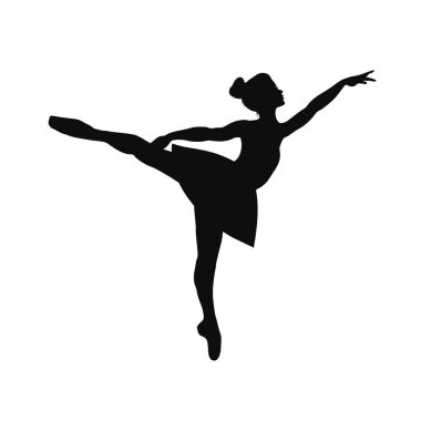 Siluet balerinleri, dans eden kadınlar, klasik dansçıların siyah ve beyaz çizimleri, beyaz arka planda izole edilmiş tock ilüstrasyonları, dans eden kadınlar, klasik dansçıların siyah ve beyaz çizimleri.