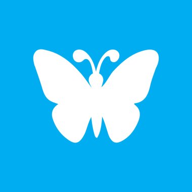 Kelebek siluet simgeleri. Vektör Resimleri Tasarımı