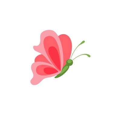 Kelebek siluet simgeleri. Vektör Resimleri Tasarımı