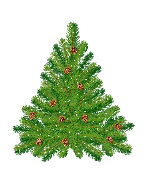 Karácsonyfa Sziluett Illusztráció Karácsonyfa Sablon Design Üdvözlőlap Meghívó Zöld Karácsonyfa — Stock Vector