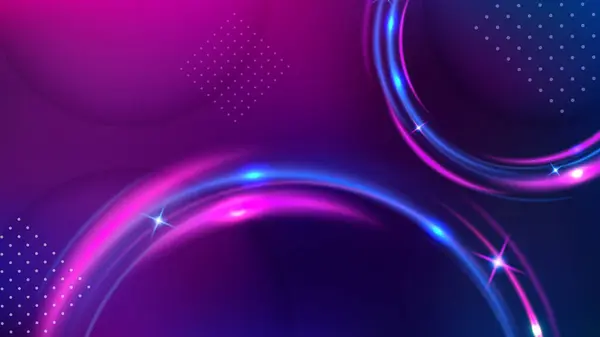 Fond Anneau Lumineux Lumière Violette Élégante Illustration Vectorielle Écran Large — Image vectorielle