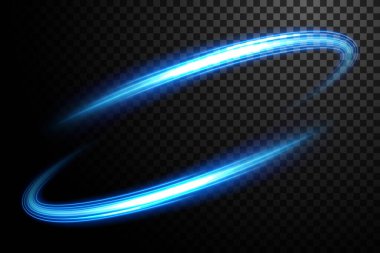 Neon etkisi, ışık efekti, parlaklık etkisi. vektör