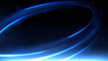 Mavi Çizgiler Girdap Hareketi Efekti Arkaplan, Vektör Resimleri