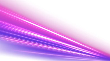 Violet Işık Yolları, Beyaz Arkaplanda İzole Edilmiş, Vektör Resimleri