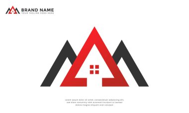 Upward House Logosu. Dinamik ev logosu yükselen bir okla birleştirilmiş bir çatı içeriyor. Büyümeyi, ilerlemeyi ve istikrarı simgeliyor. Gayrimenkul, inşaat veya yatırım şirketleri için ideal.