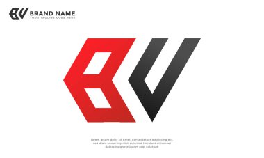 B.U Logosu. B ve U harflerini birleştiren monogram logosu. Farklı uygulamalar için uygun farklı bir görsel kimlik arayışı.