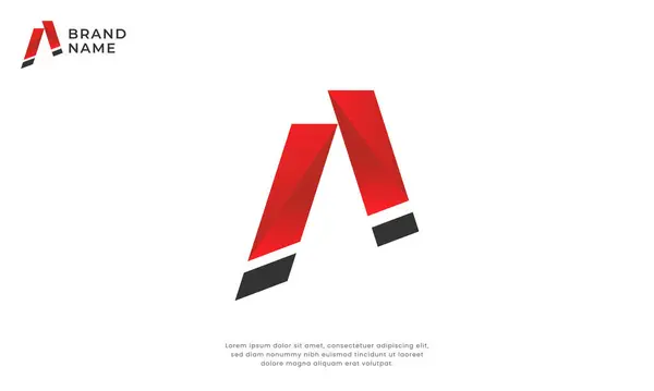 A harfi alarm logosu. Simge uyarı vektör logo tasarım şablonu olan Harf A. Teknoloji, pazarlama, güvenlik, danışmanlık veya herhangi bir iş için ideal.