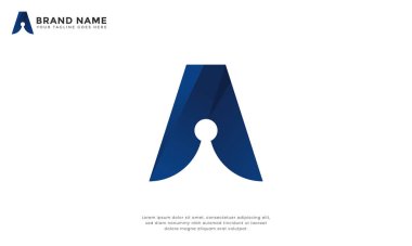 Anahtar deliği sembolünü birleştiren bir logo. Güvenlik, erişim ve korumayı temsil ediyor. Siber güvenlik, danışmanlık, dijital kilit veya veri koruma şirketleri için ideal.