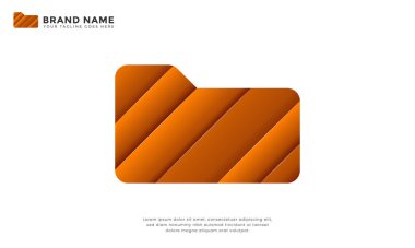 Ahşap Dizin logosu. Modern logo, dizin ile ahşabı gradyan tarzda birleştir.