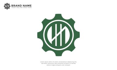 Entegre Gear Ölçümleri. Birbirine bağlı ölçüler ve veri analizini sembolize eden entegre çizgilere sahip modern logo ekipmanları. Teknoloji, finans ve ticari istihbarat markaları için ideal.