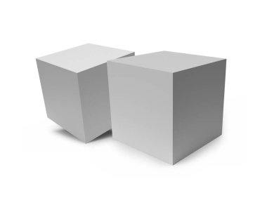 Karton Kutu Paketleme 3B Görüntü İzole Arkaplan Sahnesi