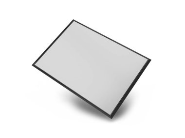 Peyzaj Posteri Çerçevesi 3 Boyutlu Görüntü İzole Arkaplan Sahnesi