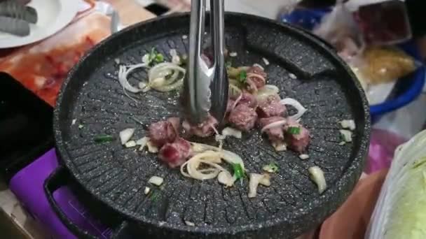 Home Made All You Can Eat Grill Meats Vegetables Melting — Video