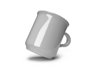 İzole Arkaplanda İçilen Kupa 3D Görüntü Uygulama Sahnesi