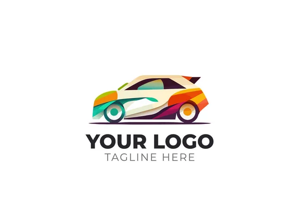 Sleek Car Automotive Logo Vector Design — Stockvektor
