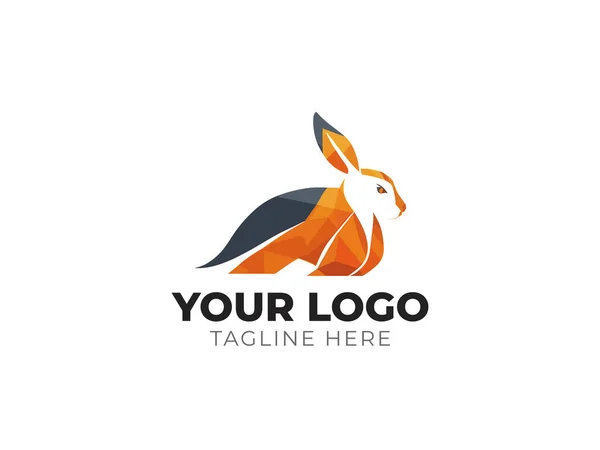 Ilustración Vectorial Del Logotipo Del Conejo Adorable — Vector de stock
