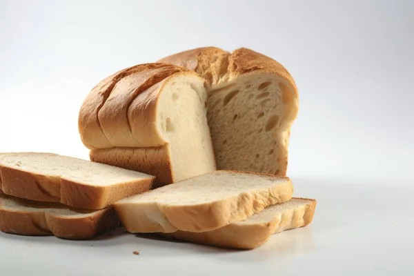用生成人工智能创建的味觉切片面包烹饪菜谱说明 — 图库照片