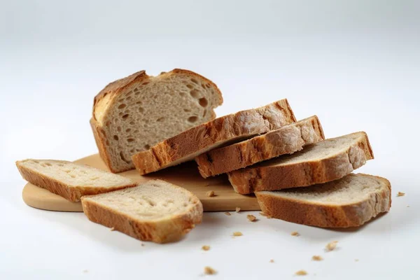 Lezzetli Dilimlenmiş Ekmek Mutfağı Llüstrasyonu Üretici Yapay Zeka Ile Oluşturuldu — Stok fotoğraf
