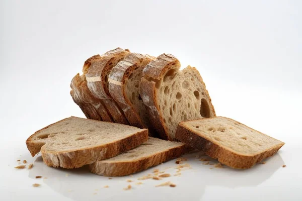 Lekker Gesneden Brood Culinaire Schotel Illustratie Gemaakt Met Generatieve — Stockfoto