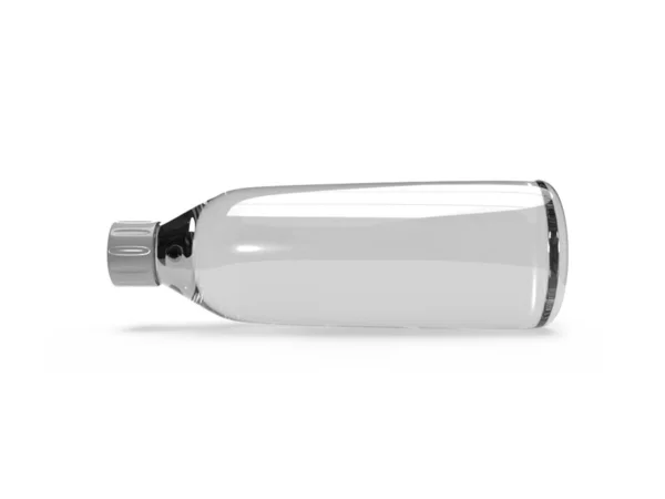 Escena Burla Ilustración Botella Agua Transparente Sobre Fondo Aislado — Foto de Stock