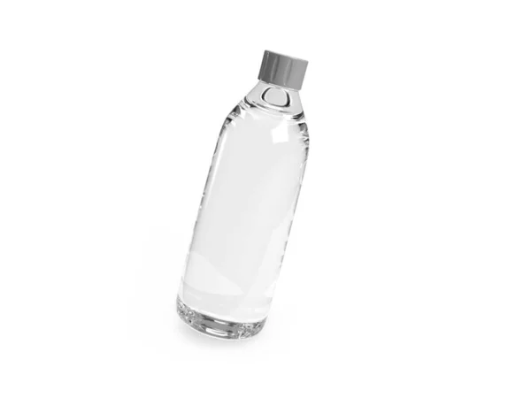 Escena Burla Ilustración Botella Agua Transparente Sobre Fondo Aislado —  Fotos de Stock