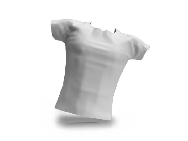 Tshirt 3D图片说明隔离白背景图 — 图库照片