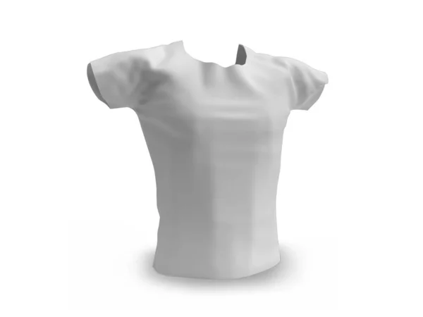 Camiseta Ilustración Mockup Escena Sobre Fondo Blanco Aislado —  Fotos de Stock