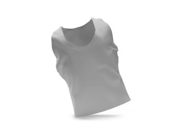 Tanktop 3D Görüntü İzole Beyaz Arkaplan Sahnesi