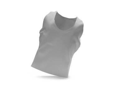 Tanktop 3D Görüntü İzole Beyaz Arkaplan Sahnesi