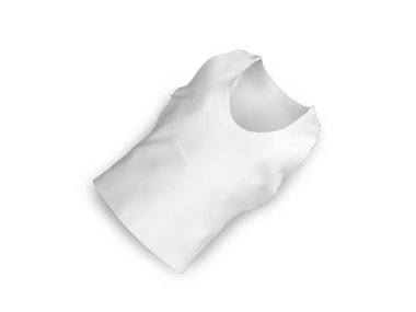 Tanktop 3D Görüntü İzole Beyaz Arkaplan Sahnesi
