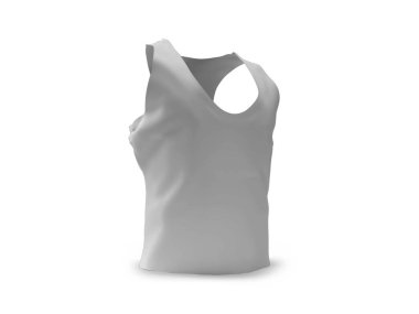 Tanktop 3D Görüntü İzole Beyaz Arkaplan Sahnesi