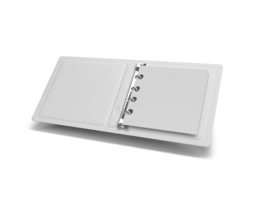 İzole edilmiş Beyaz Arkaplan Üzerine 3 boyutlu Görüntü Aç