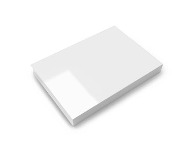 Kitap Kapağı 3D Görüntü İzole Arkaplan Sahnesi