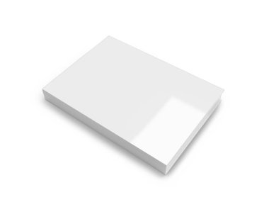 Kitap Kapağı 3D Görüntü İzole Arkaplan Sahnesi