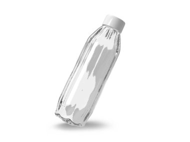 Su Şişesi 3D Görüntü İzole Beyaz Arkaplan Sahnesi