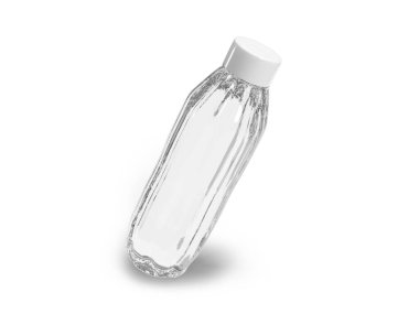 Su Şişesi 3D Görüntü İzole Beyaz Arkaplan Sahnesi