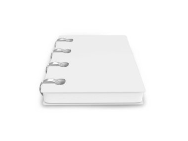 İzole Arkaplanda Not Defteri Yapılandırması 3B Görüntü Uygulaması