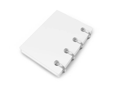 İzole Arkaplanda Not Defteri Yapılandırması 3B Görüntü Uygulaması