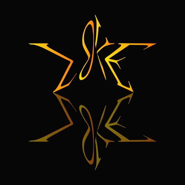 Símbolo Abstracto Una Estrella — Foto de Stock