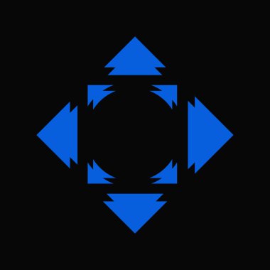 mavi ve siyah üçgen arkaplan