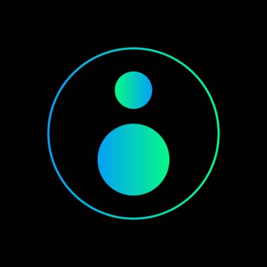 Soyut neon ışık çizgisi sanat tasarımı 