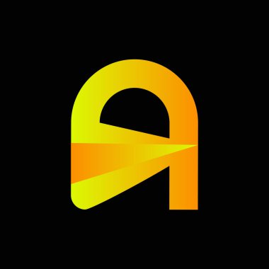 Soyut harf işareti logosu tasarımı 