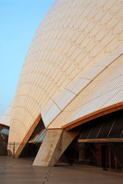 Sydney, New South Wales, Avustralya: Öğleden sonra Sydney Opera Binası 'nın mimari detayları. Sydney Opera Binası.