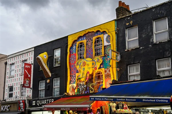 Camden Town London Großbritannien Buntes Geschäft Der Camden High Street — Stockfoto