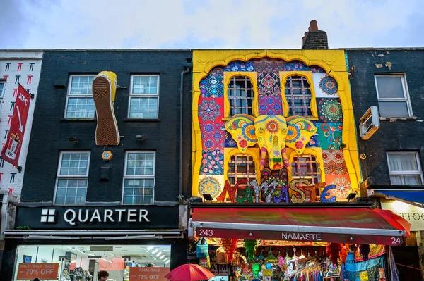 Camden Town London Colorful Shop Camden High Street Evening — Stock Photo, Image