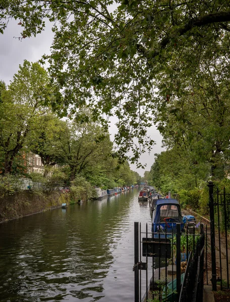 Лондон Велика Британія Бусбокси Бломберзькій Дорозі Мавританські Регентському Каналі Лондоні — стокове фото