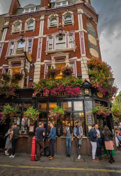 London People White Lion Pub Corner Floral Street James Street — Stock Photo, Image